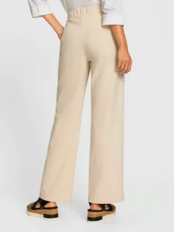 Pantalon en jersey crêpe et jersey