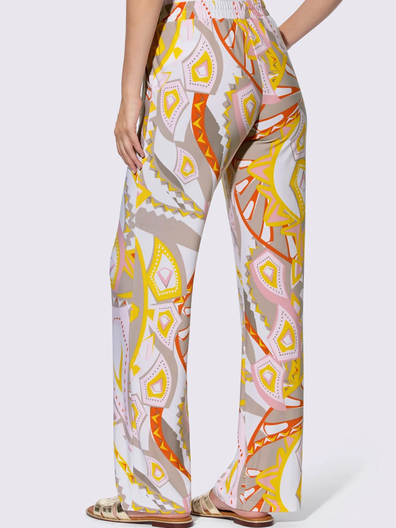 Pantalon en jersey imprimé mode