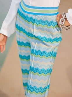 Pantalon en jersey motif structuré tendance