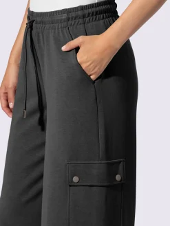 Pantalon en jersey poches cargo plaquées