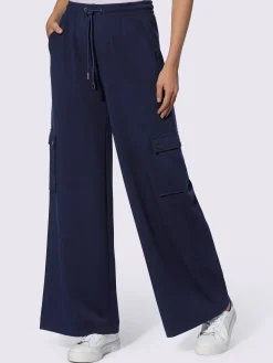 Pantalon en jersey poches cargo plaquées