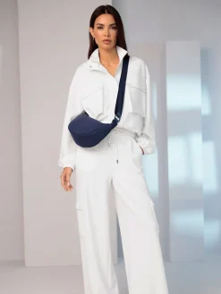 Pantalon en jersey poches cargo plaquées