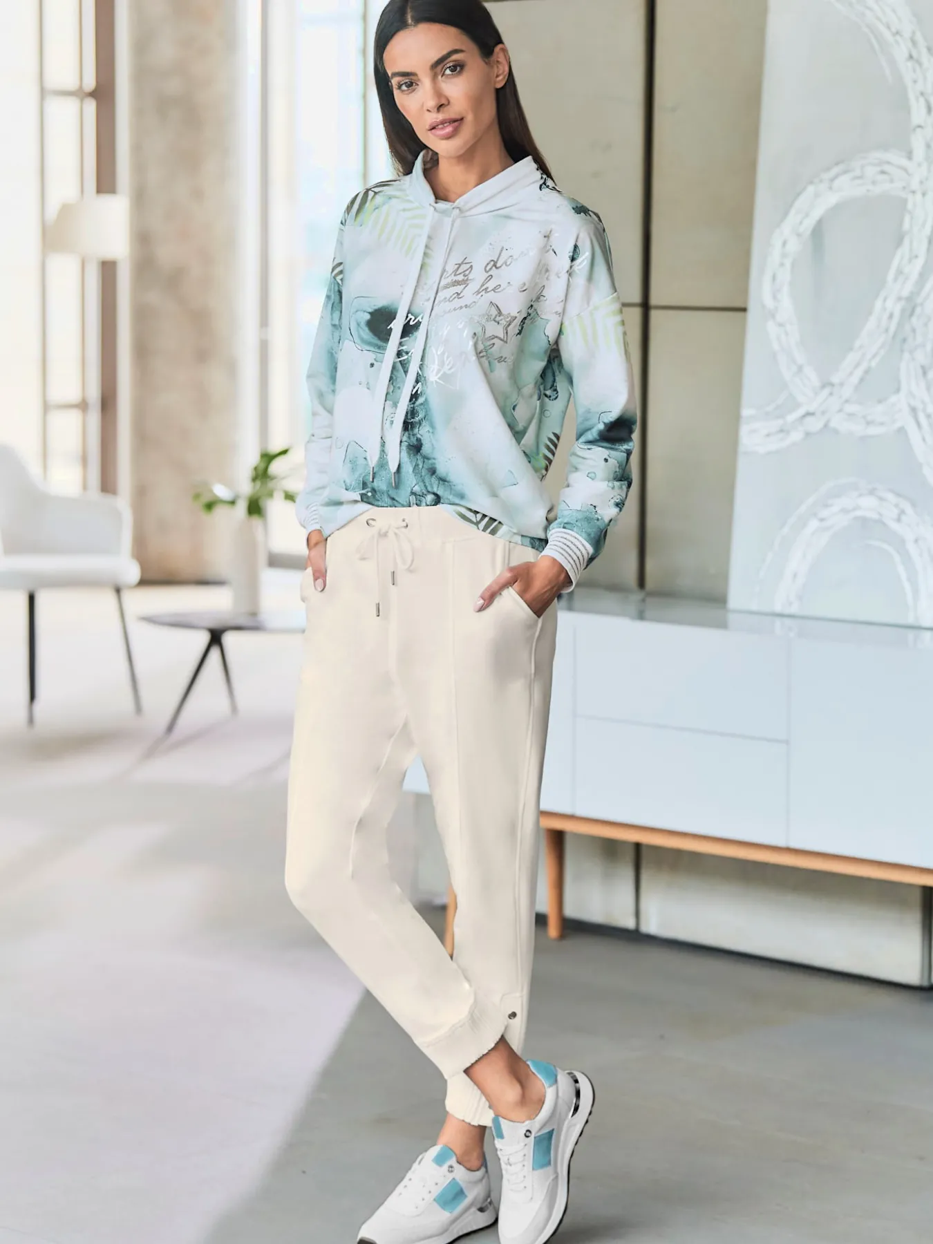 Pantalon en jersey pourcentage élevé de coton