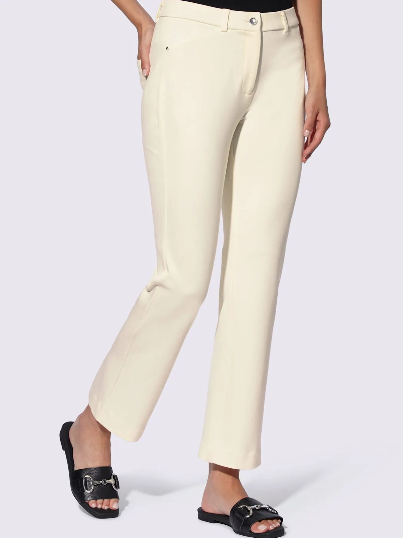 Pantalon en jersey structure indéformable
