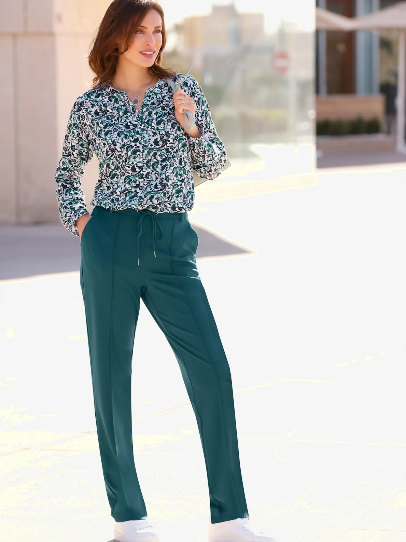 Pantalon en jersey viscose
