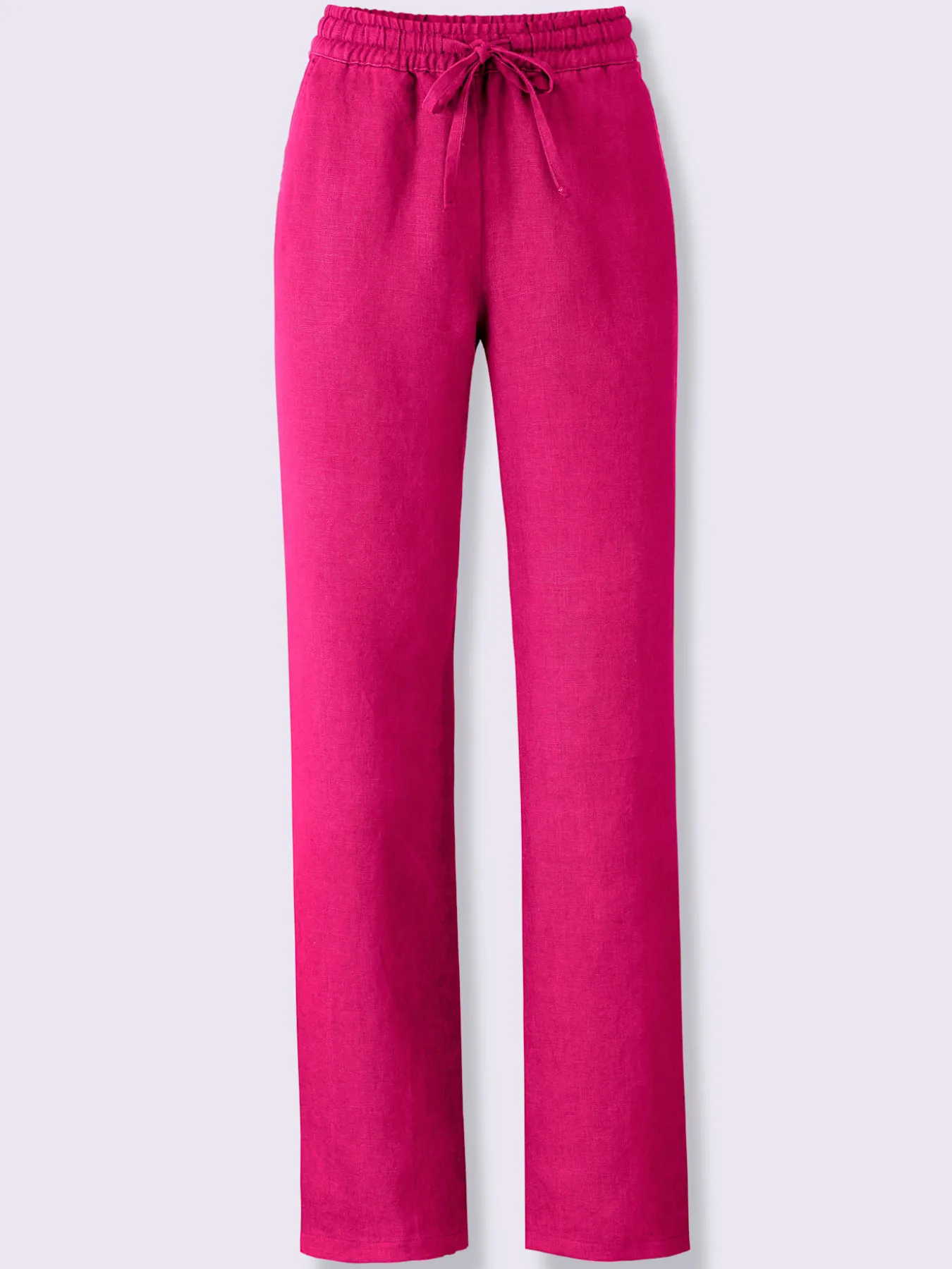 Pantalon en lin jambes larges mode
