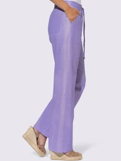 Pantalon en lin qualité tissée