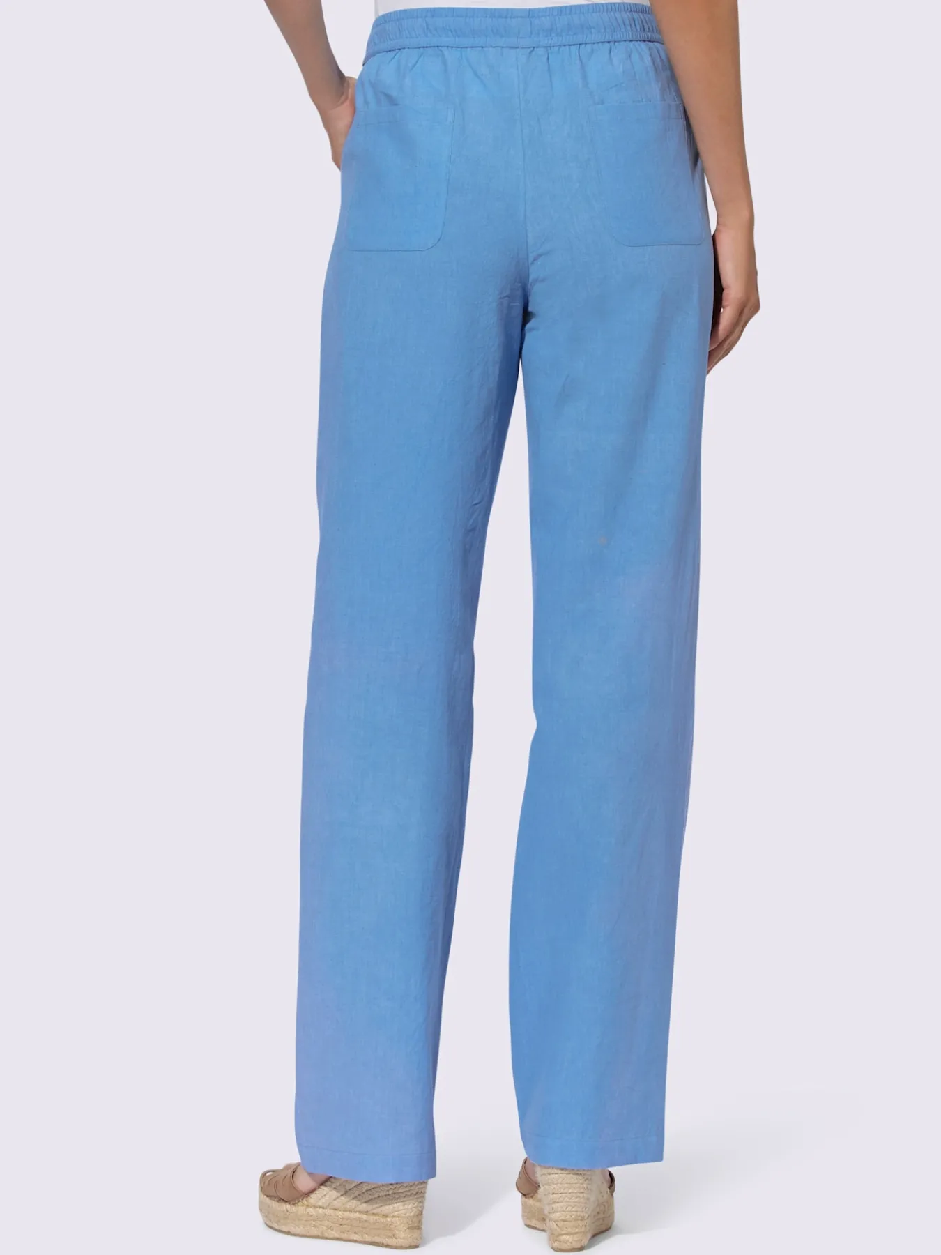 Pantalon en lin qualité tissée