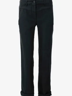 Pantalon en lin style soigné, poches fendues