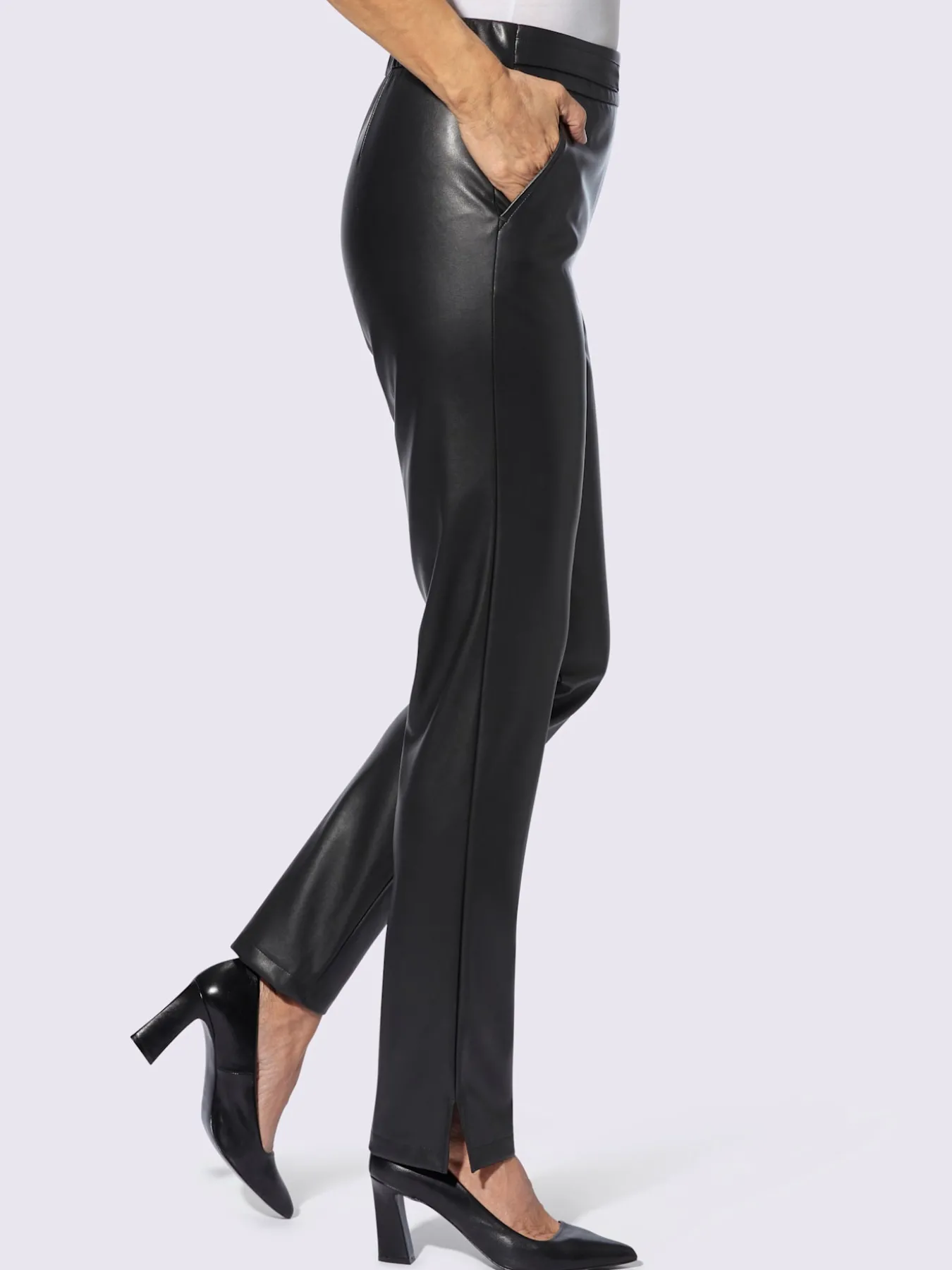 Pantalon en synthétique coupe confortable
