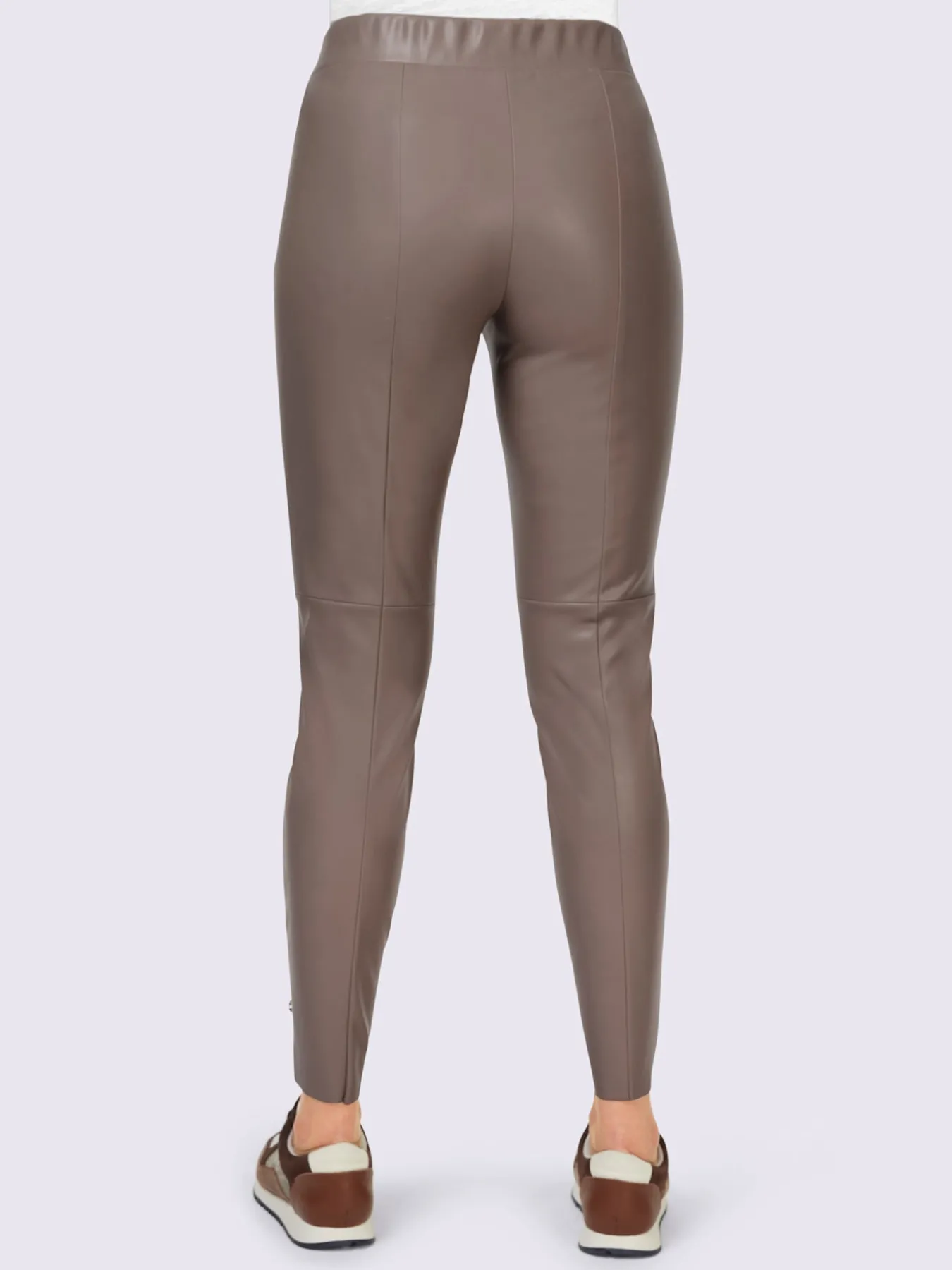 Pantalon en synthétique imitation cuir souple