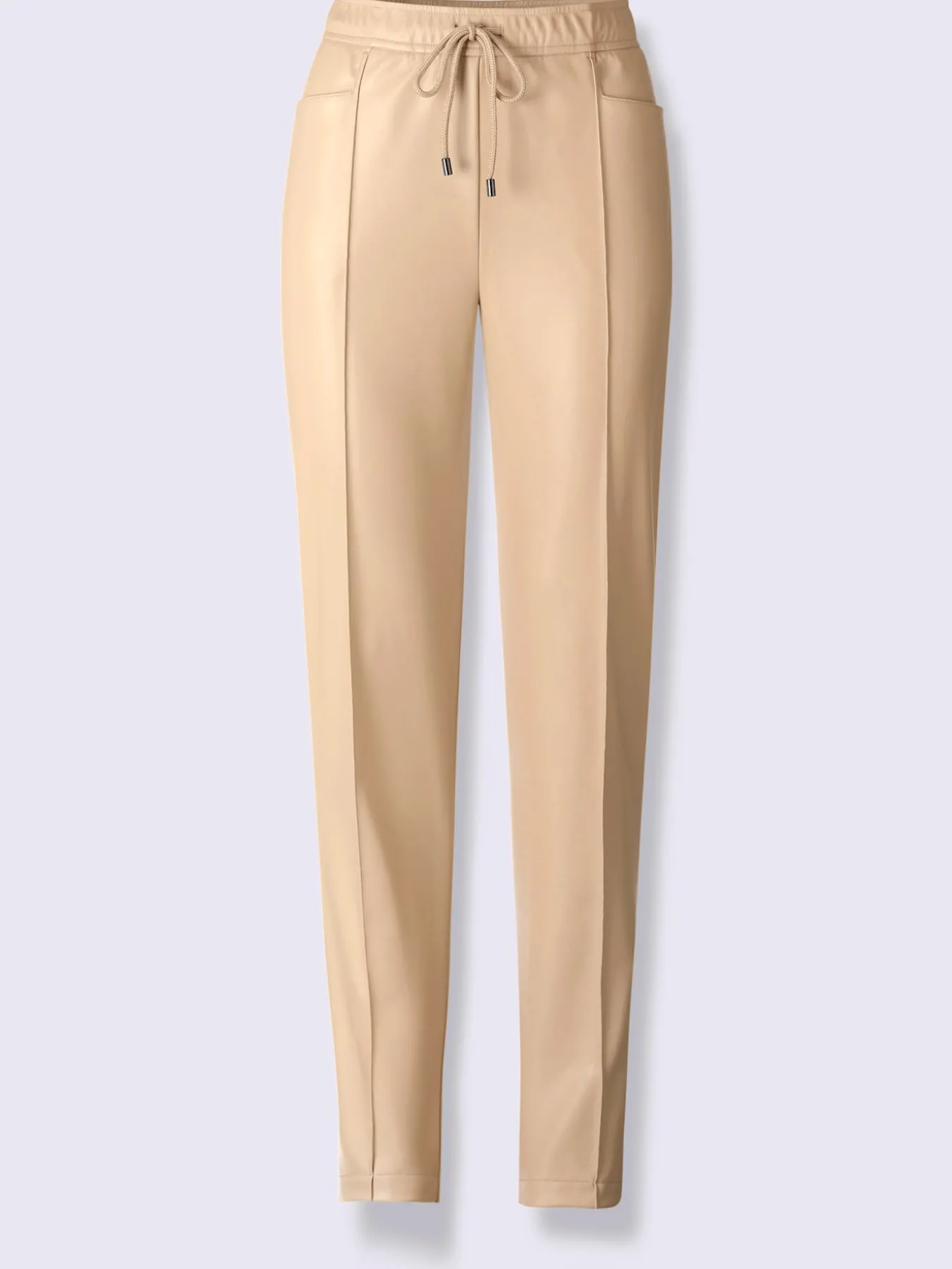 Pantalon en synthétique imitation cuir souple