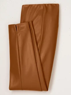 Pantalon en synthétique imitation cuir souple