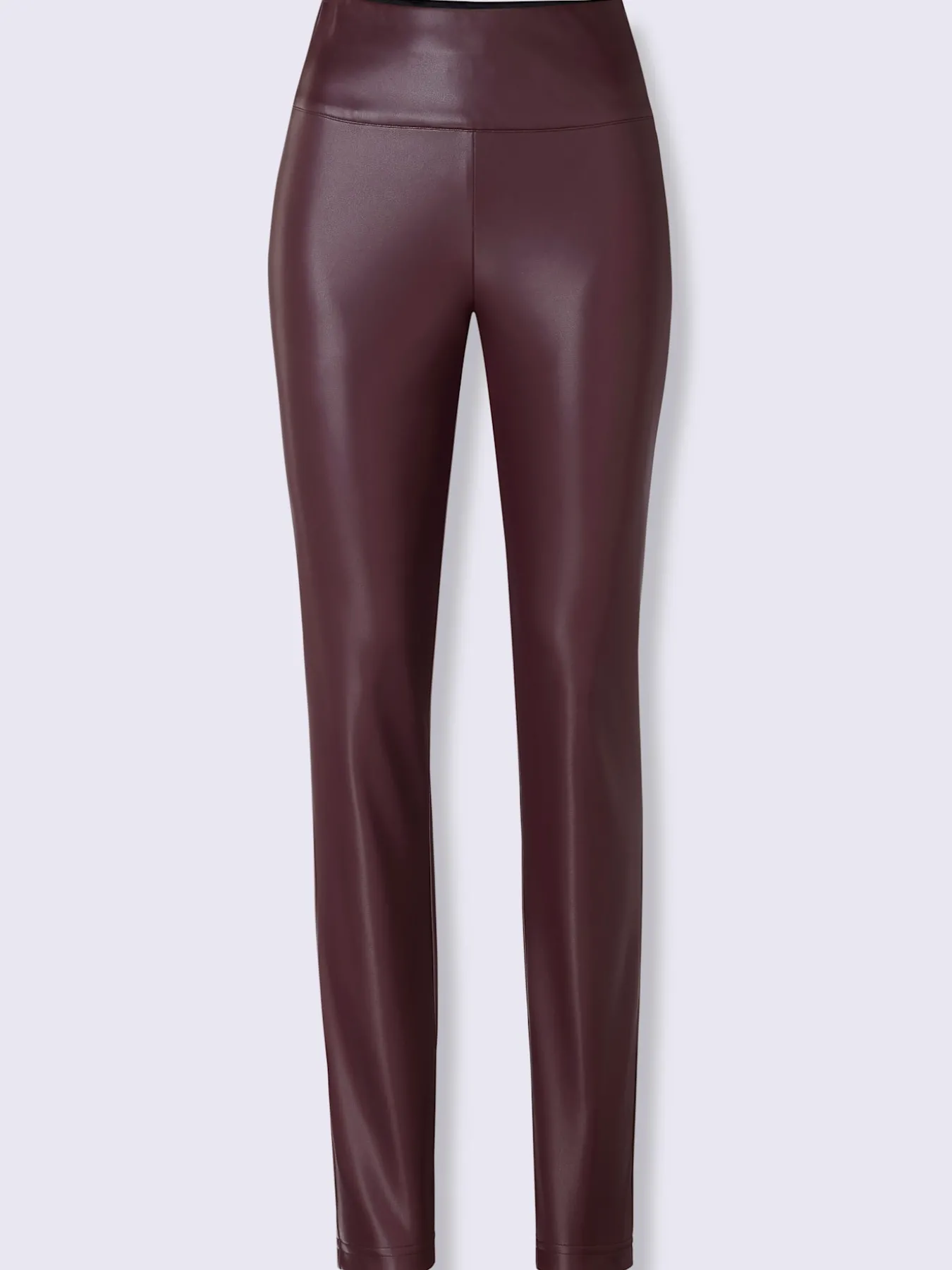 Pantalon en synthétique imitation cuir souple