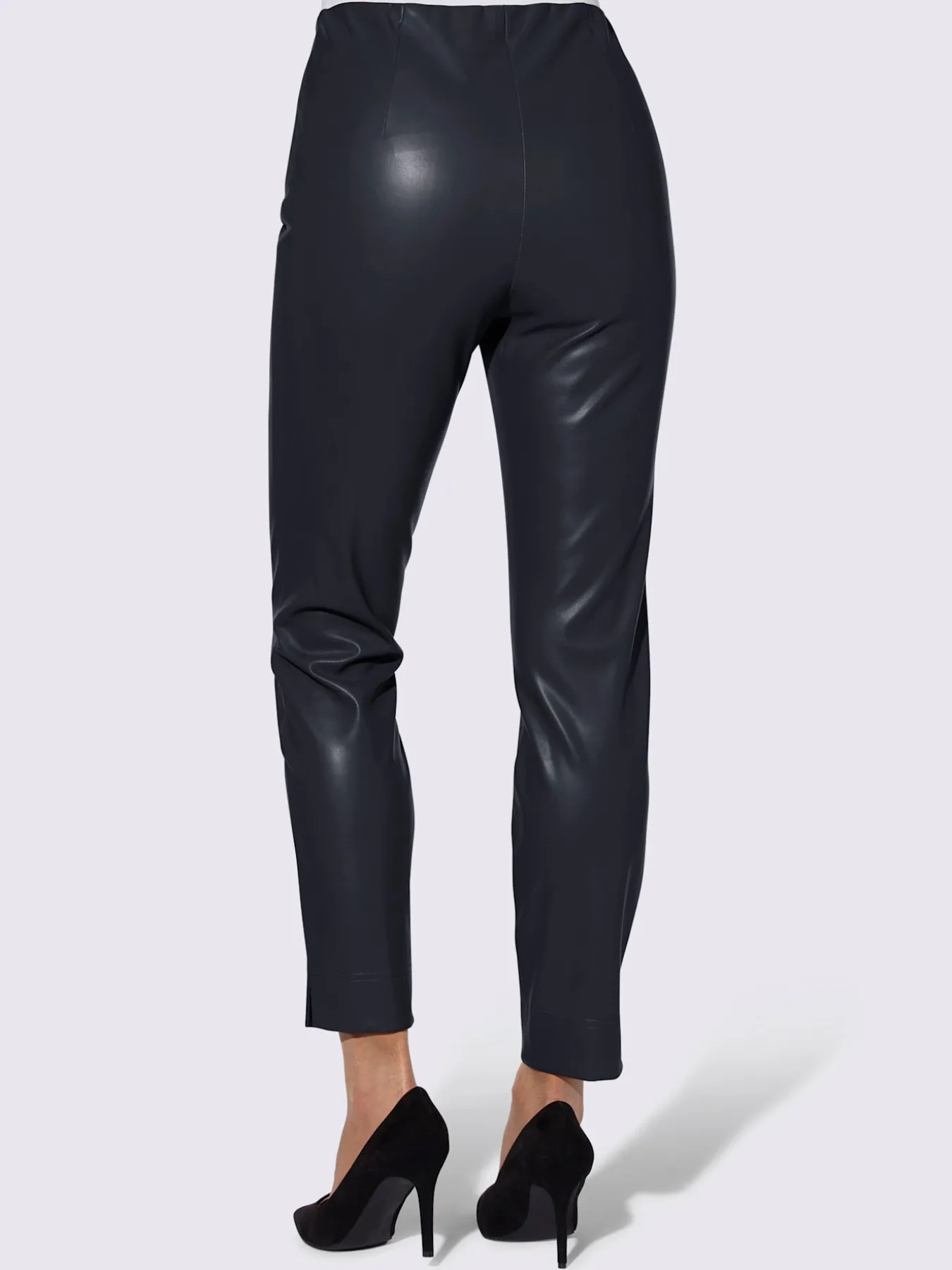 Pantalon en synthétique imitation cuir souple