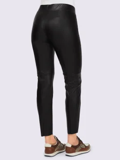 Pantalon en synthétique imitation cuir souple