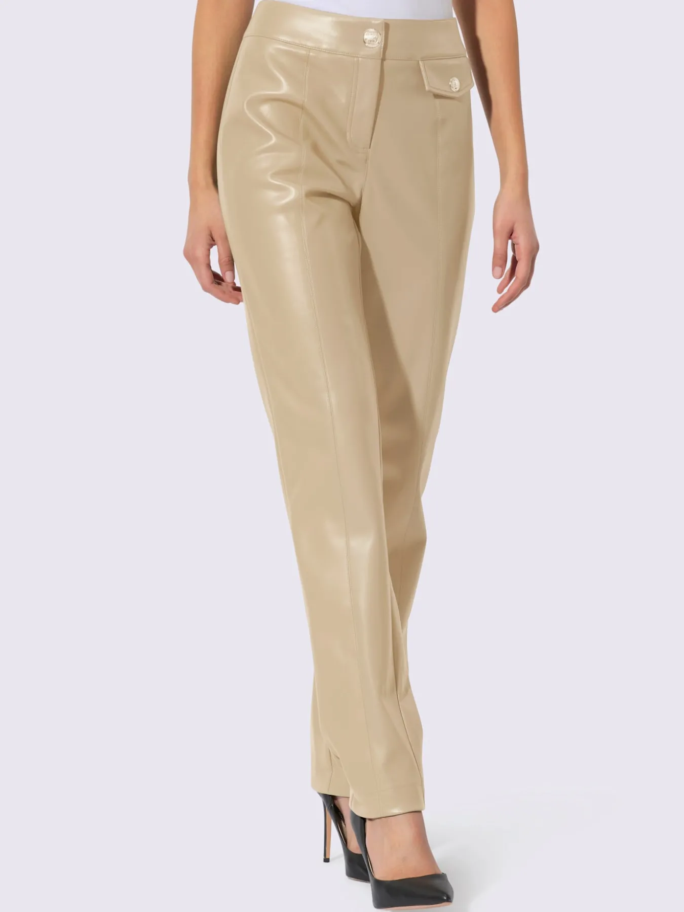 Pantalon en synthétique synthétique joliment brillant