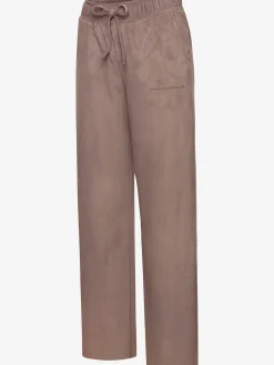 Pantalon en synthétique velours