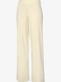 Pantalon en tricot avec jambes larges