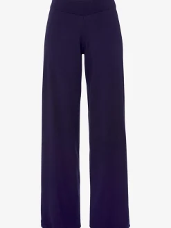 Pantalon en tricot avec jambes larges