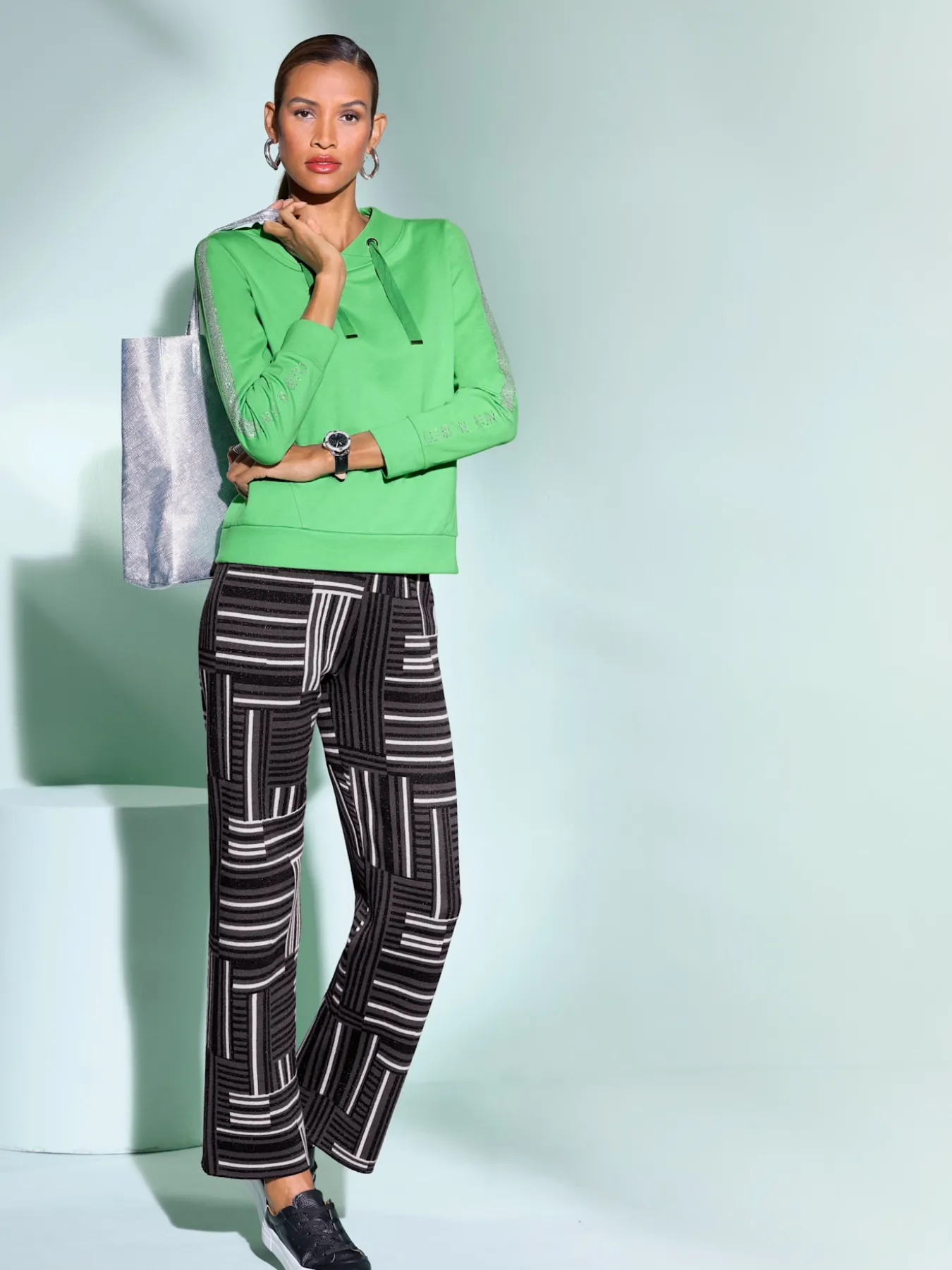 Pantalon en tricot avec viscose (ecovero)