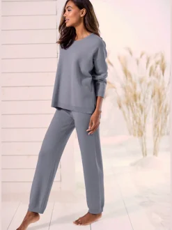 Pantalon en tricot doux et extensible