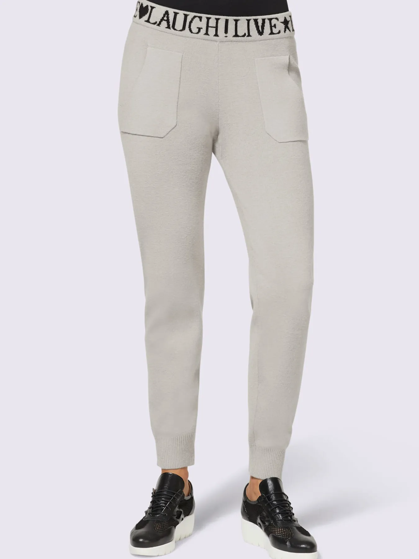 Pantalon en tricot tricot fin et doux
