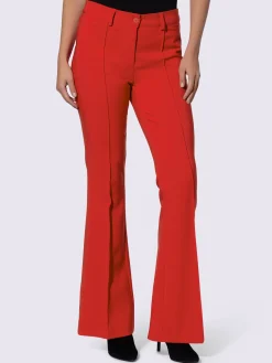 Pantalon extensible coupe bootcut tendance
