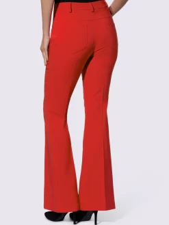 Pantalon extensible coupe bootcut tendance