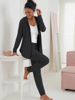 Pantalon femme effet tricot coupe décontractée
