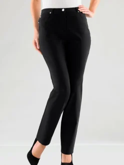 Pantalon féminin à coupe 5 poches classique