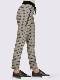 Pantalon imprimé ceinture élastique confortable