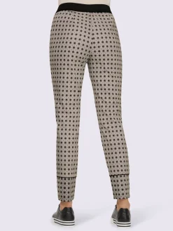 Pantalon imprimé ceinture élastique confortable