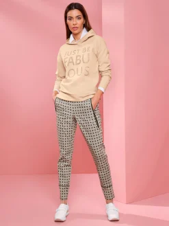 Pantalon imprimé ceinture élastique confortable