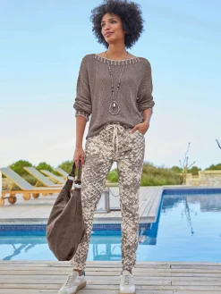 Pantalon imprimé imprimé mode
