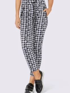Pantalon imprimé jacquard en jersey tendance