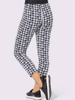 Pantalon imprimé jacquard en jersey tendance