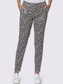 Pantalon imprimé joli motif léopard