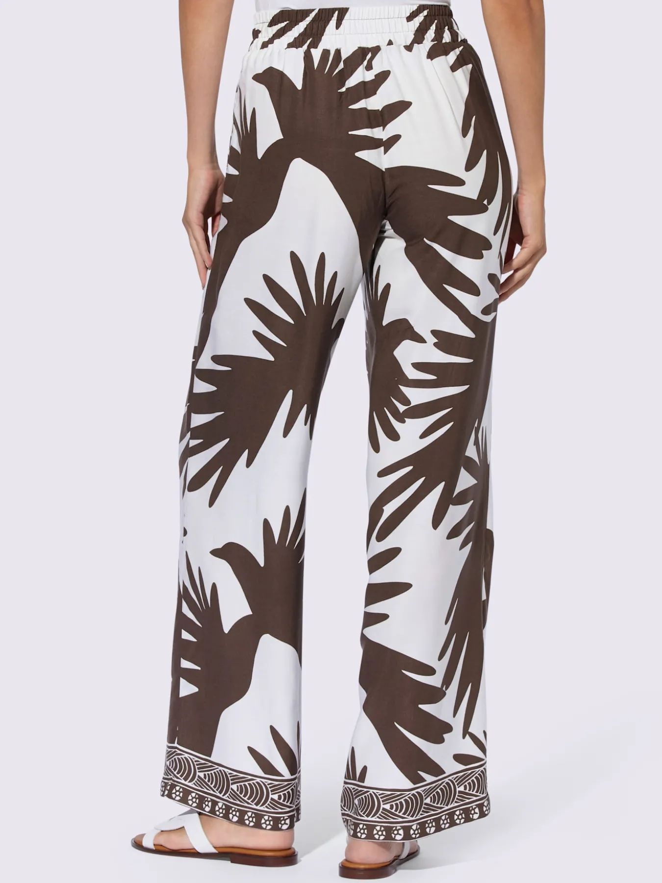 Pantalon imprimé qualité tissée