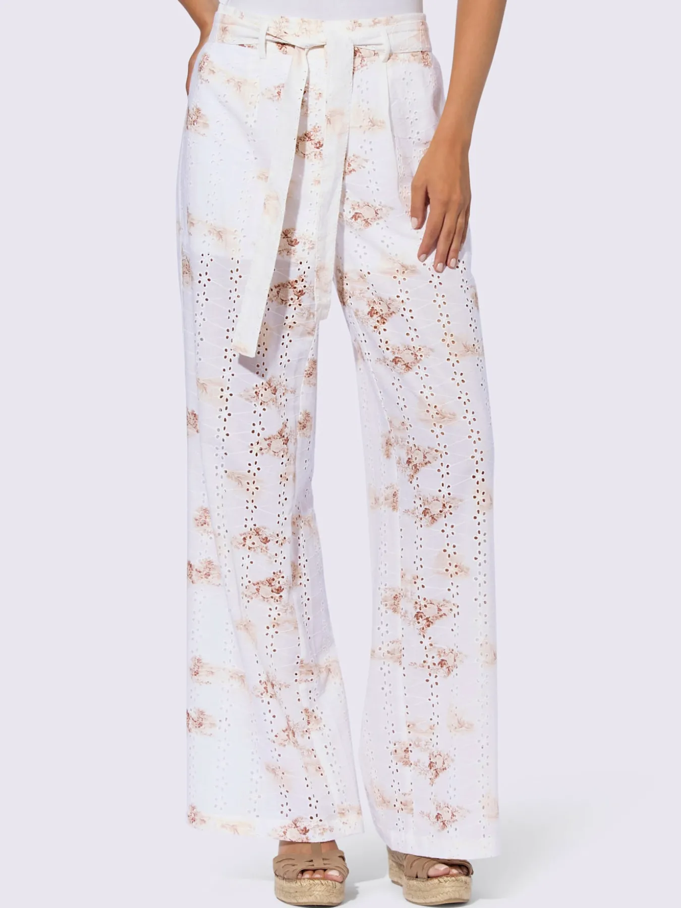 Pantalon imprimé qualité tissée