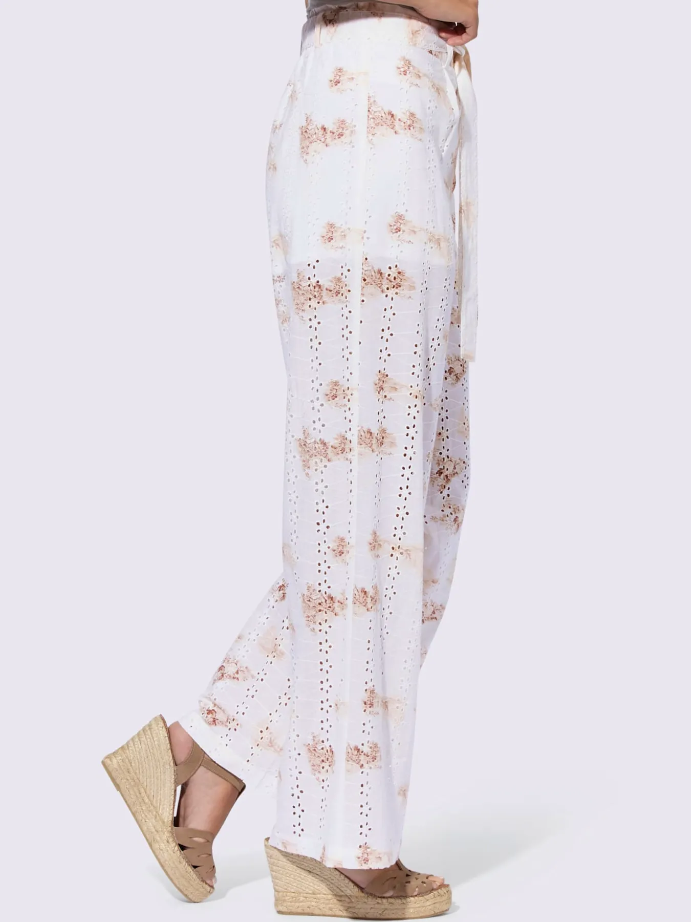 Pantalon imprimé qualité tissée