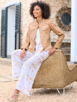 Pantalon imprimé qualité tissée