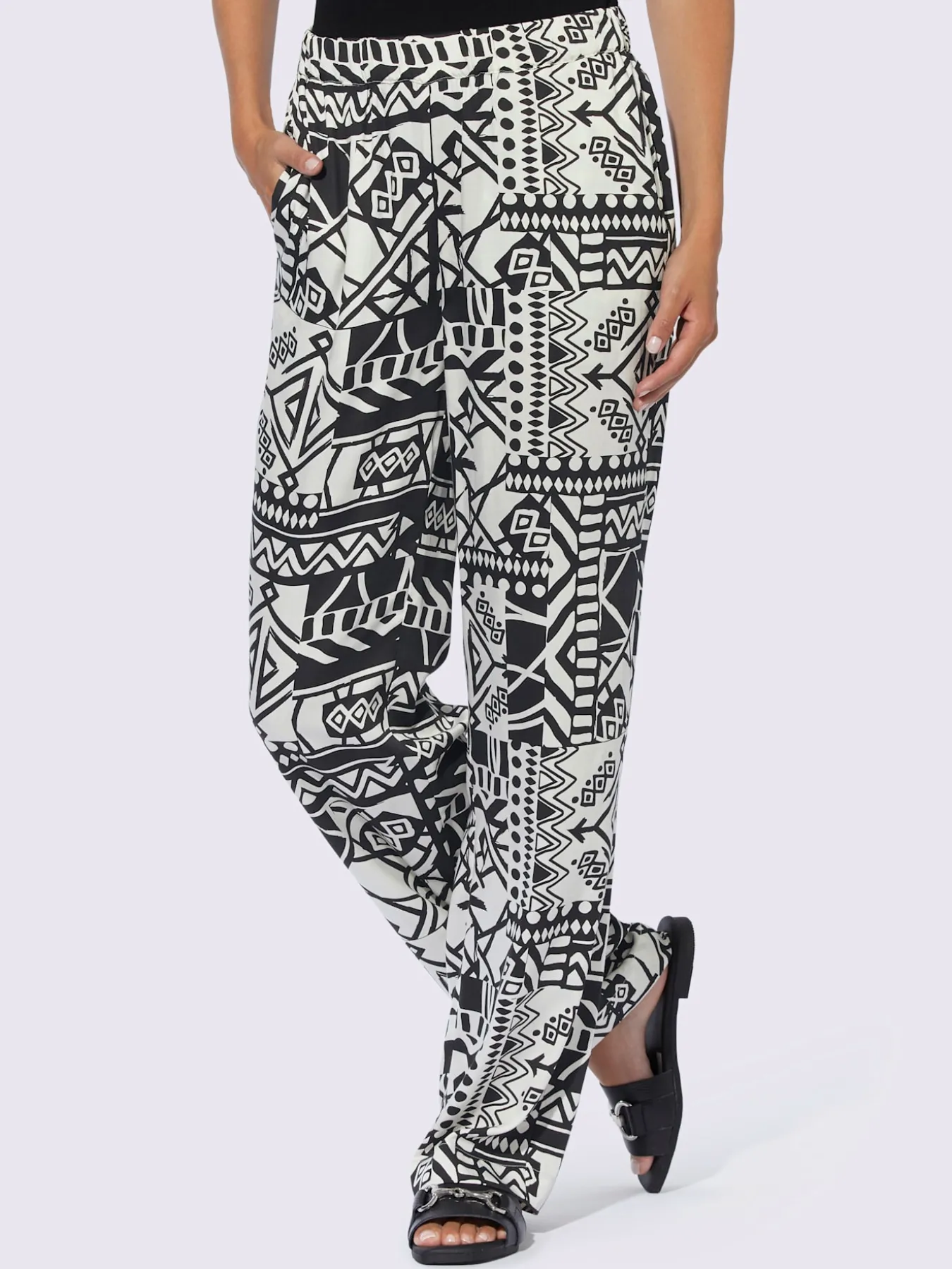 Pantalon imprimé qualité tissée