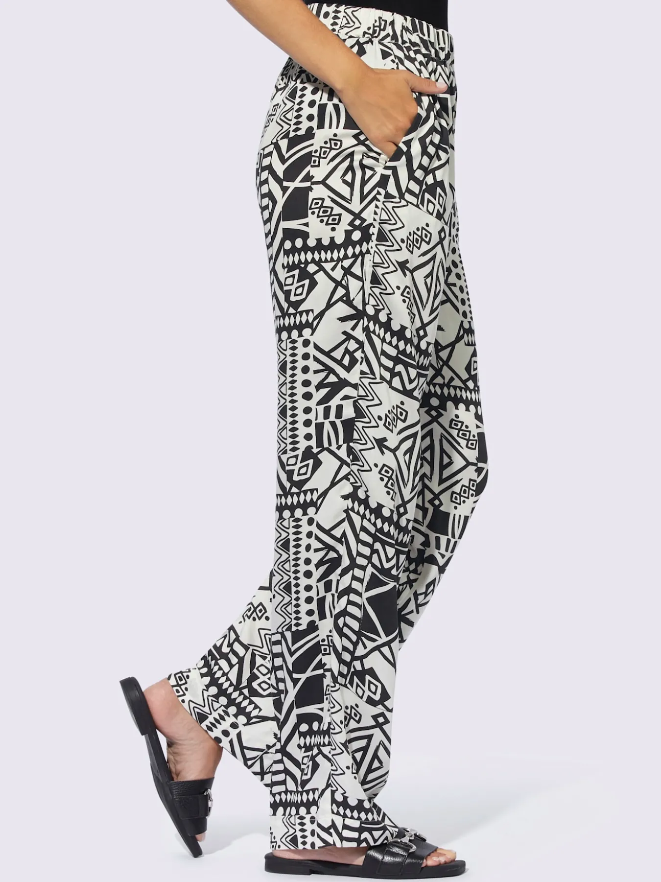 Pantalon imprimé qualité tissée