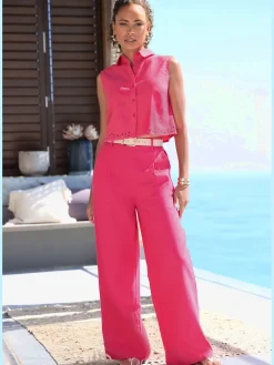 Pantalon jambes larges