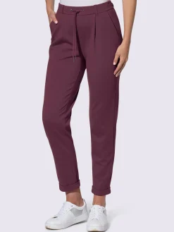 Pantalon jogpant ceinture élastique, coulisse et lien à nouer
