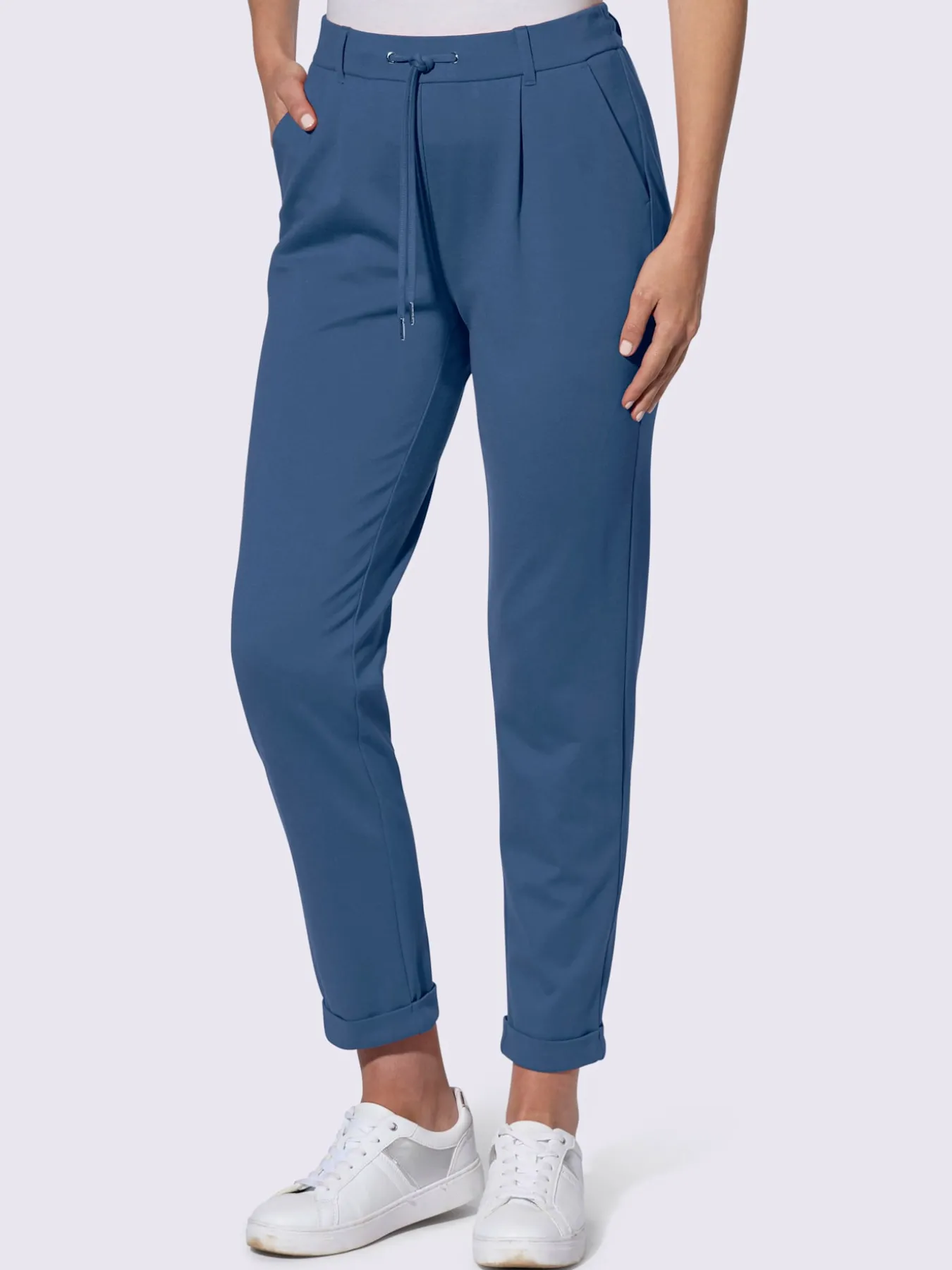 Pantalon jogpant ceinture élastique, coulisse et lien à nouer