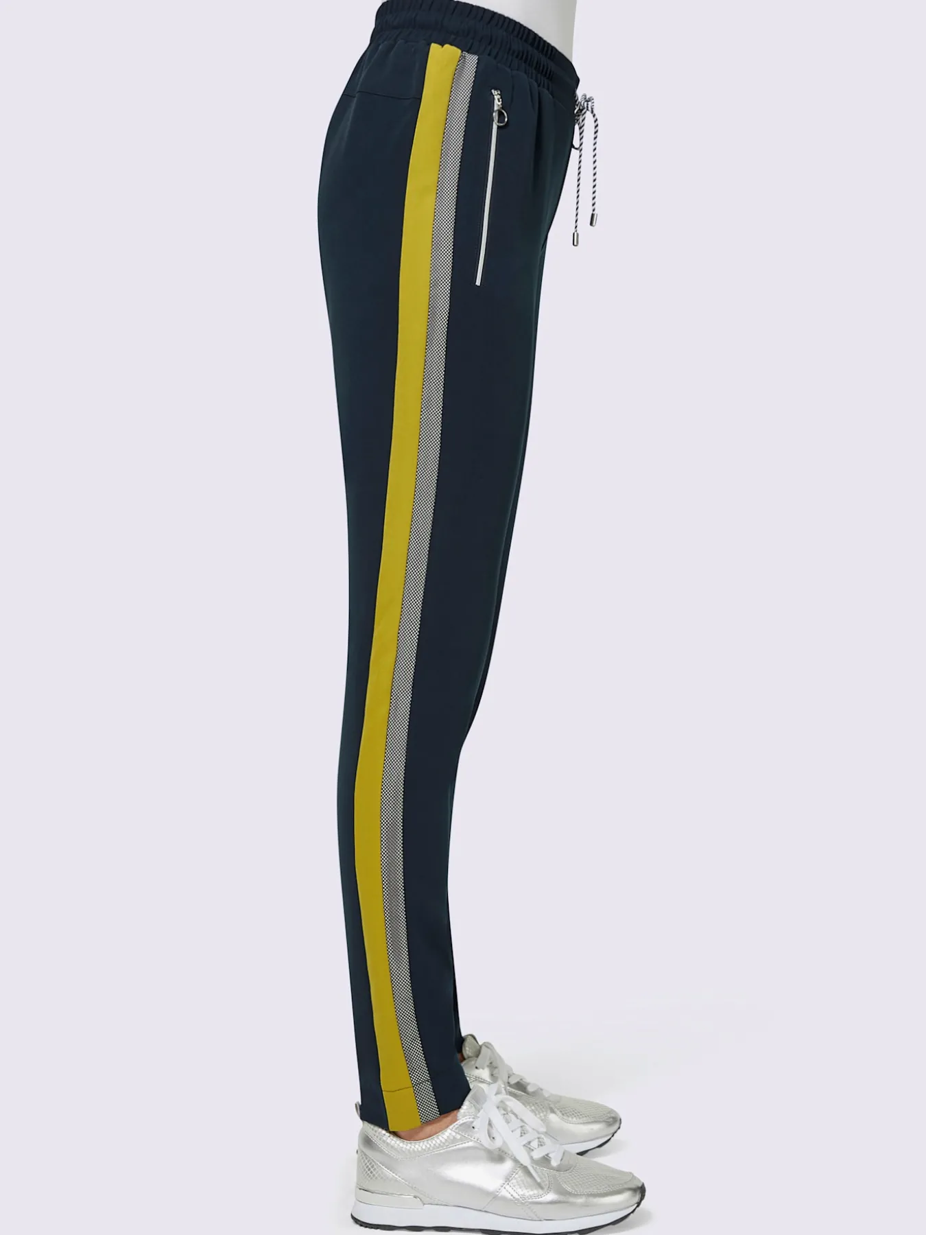 Pantalon jogpant larges rayures sportives