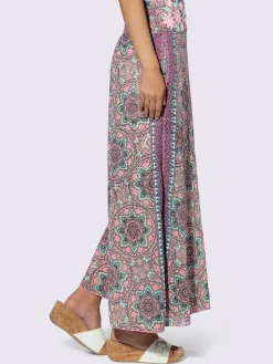 Pantalon jolie broderie à fleurs