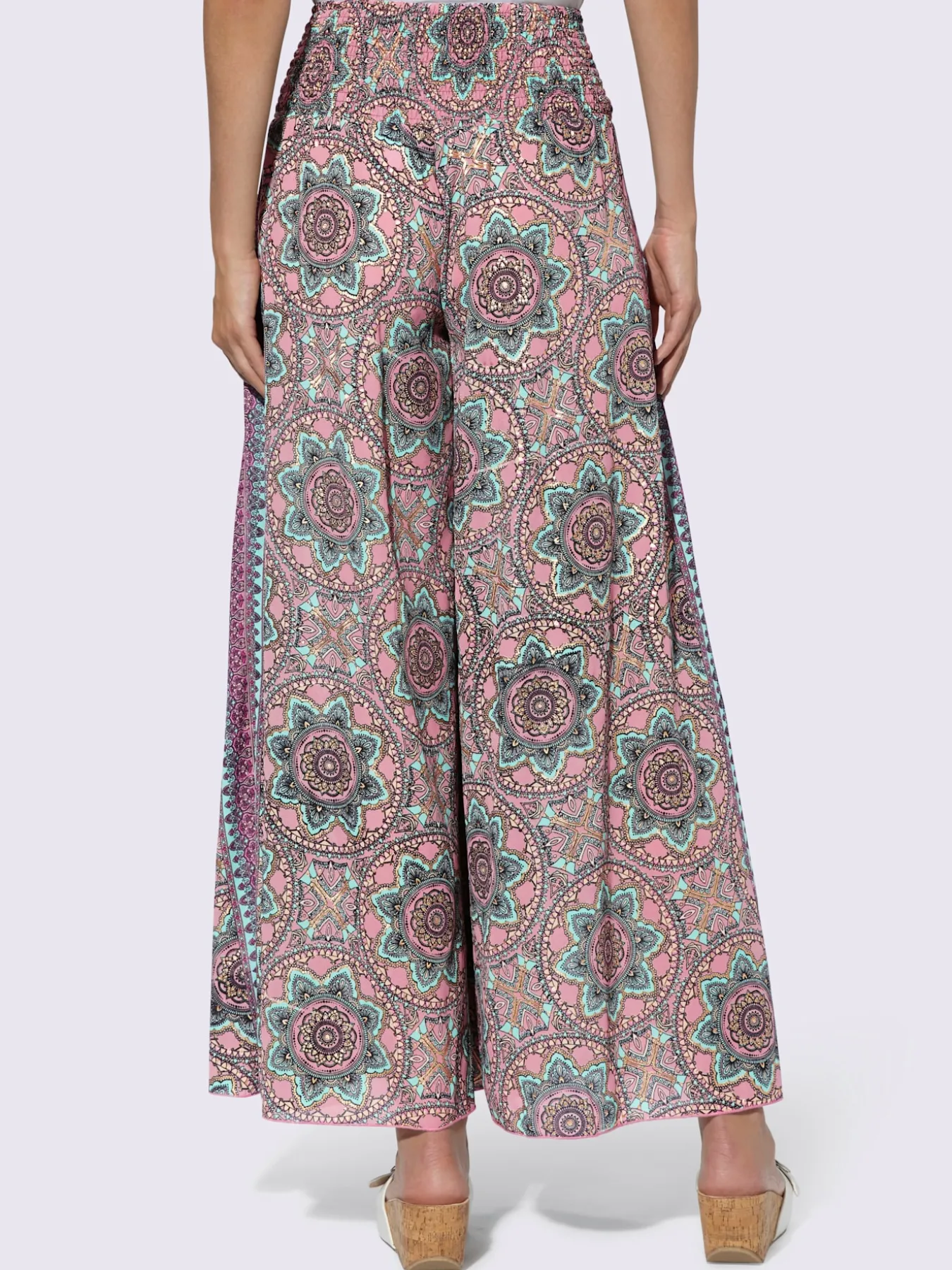 Pantalon jolie broderie à fleurs